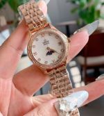 Omega Pearl-Shell Dial Quartz Movement Stainless Steel 30MM Women Steel Strap Watch